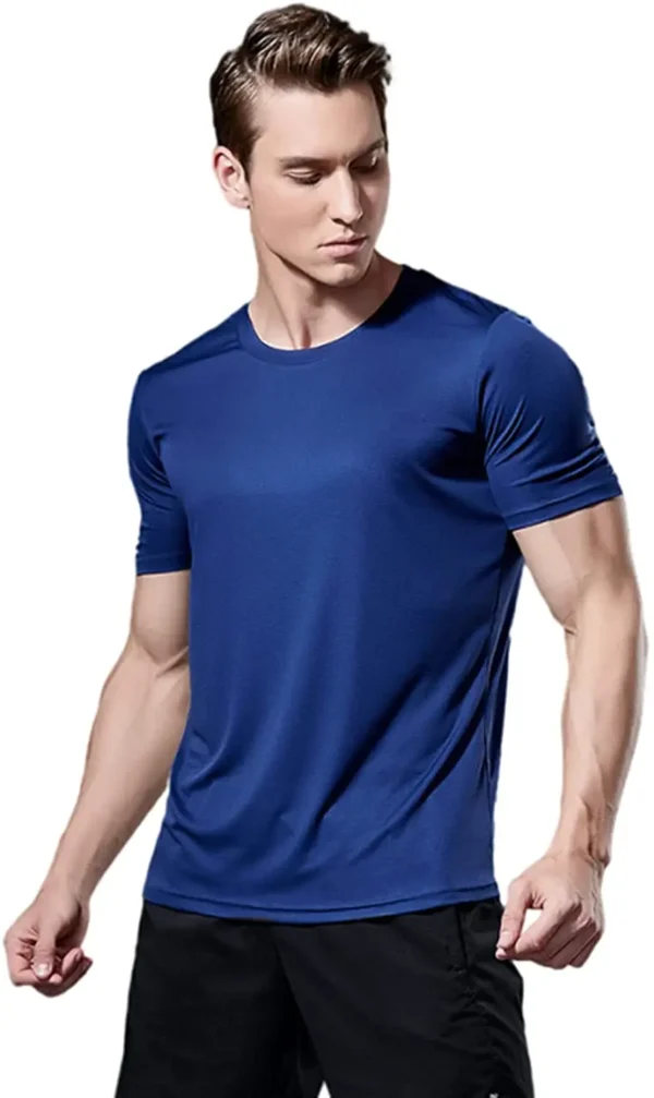 Findci Man's Workout Shirts Cool Dry Moisture Wicking Short-Sleeve Mesh Athletic Lightweight Breathable T-Shirts