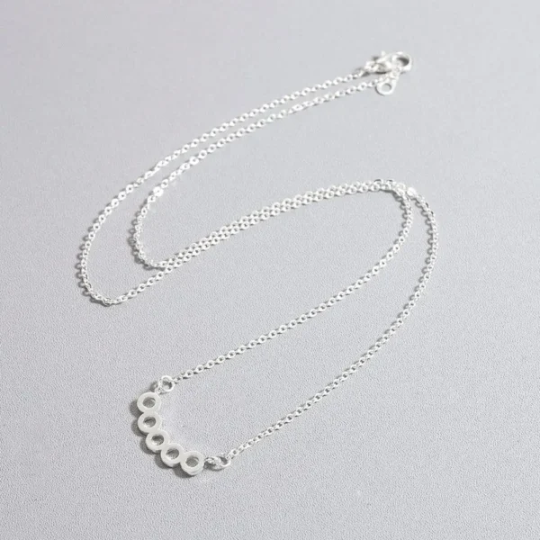 Chandler Simple Stainless Steel Small Circle Necklaces for Kids Jewelry Mini Geometry Infinity Collar Necklace - Image 6