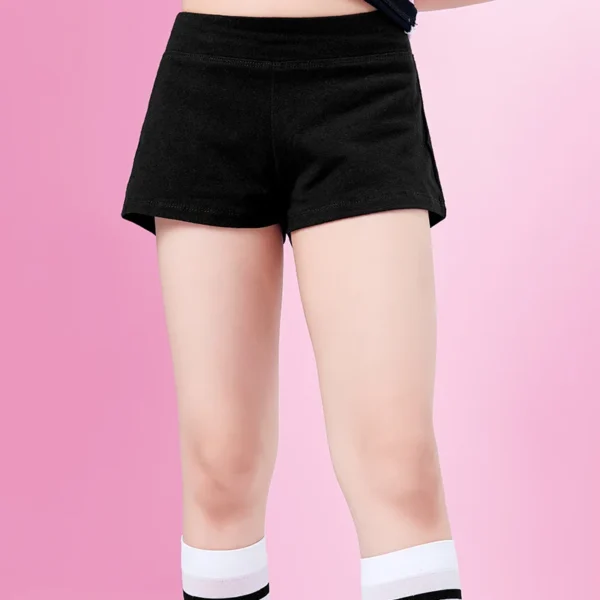 Girls Kids Dance Shorts Fitness Yoga Short Pants Dance Wear Teen Women Sports Shorts Dance Clothes Black Cotton Panties - Image 2