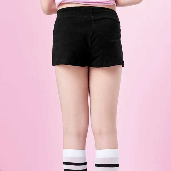 Girls Kids Dance Shorts Fitness Yoga Short Pants Dance Wear Teen Women Sports Shorts Dance Clothes Black Cotton Panties - Image 3