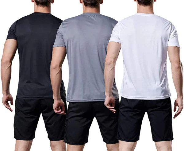 Findci Man's Workout Shirts Cool Dry Moisture Wicking Short-Sleeve Mesh Athletic Lightweight Breathable T-Shirts - Image 4