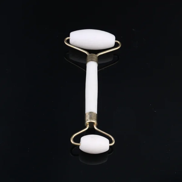 White Jade Roller Eye Face Massager Facial Roller Double Heads Natural Stone Face Thin Lift Body Skin Relaxation Slimming Beauty - Image 6