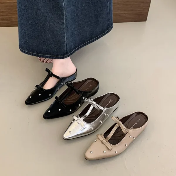 2025 New Brand Women Flat Shoes Fashion Ladies Elegant Mary Jane Shoes Soft Sole Outdoor Dress Ballerinas - Image 2