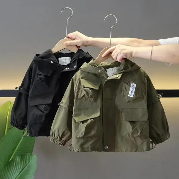 Boys Autumn Coat 2024 New Spring and Autumn Fashion Children's Charge Clothes Boys' Fashionable Baby Windbreaker Trend - Image 3