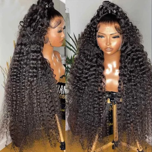 Wulala 13x4 Curly Human Hair Wigs Wet And Wavy 13x6 Hd Lace Frontal Wig Brazilian Pre Plucked Lace 360 Lace Front Wigs For Women