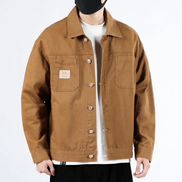 Spring Fashion Men's Y2K Style Denim Shirt Coats Multi Pocket Cowboy Streetwear Teens Handsome Cotton Jackets Daily Tops