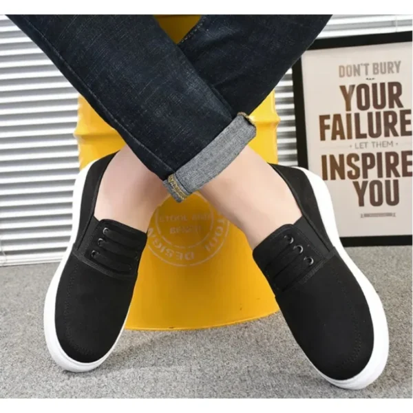 Brand New Men's Canvas Shoes Fashion Slip-on Youth Walking Shoes Outdoor Mens Breathable Flat Casual Sneakers Tenis Masculino - Image 6