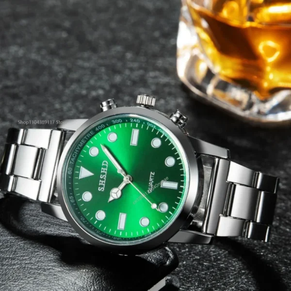 Luxury Wrist Watches for Man Fashion Analog Quartz Watch Stainless Steel Strap Male Watch Casual Digital Bracele Watch - Image 5
