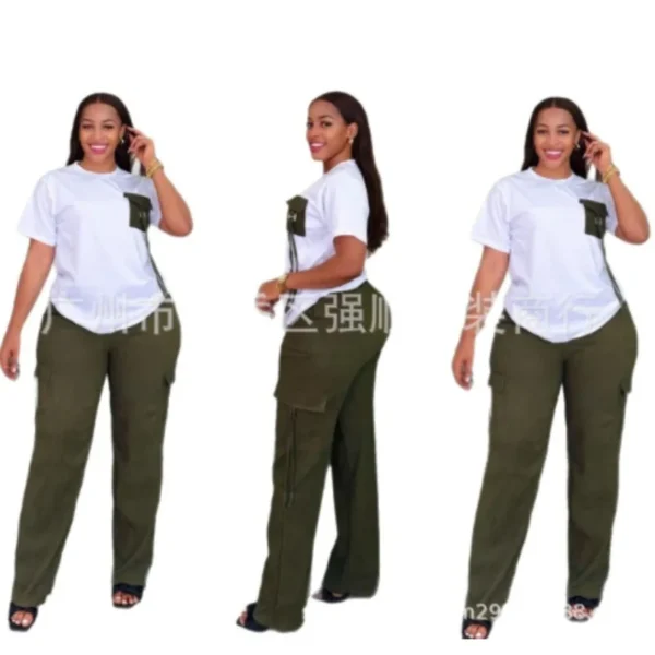 2 Piece Women Sets Dashiki African New Arrival Spring Summer Matching Sets - Image 3