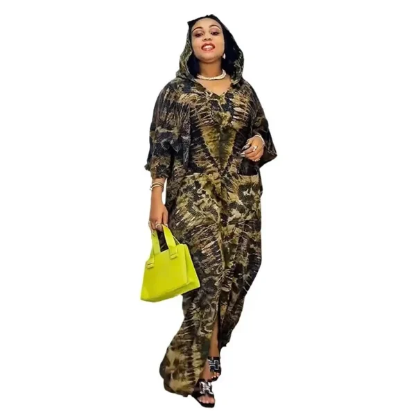 2025 African Dresses for Women Traditional Africa Clothing Dashiki Ankara Outfits Gown Abayas Robe Muslim Kaftan Maxi Long Dress - Image 5