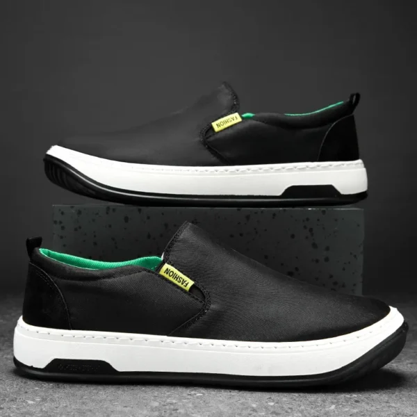 2025 New Men's Sneakers Summer Ice Silk Breathable Comfortable Canvas Shoes Fashion Designer Men's Slip-on Non-slip Casual Shoes