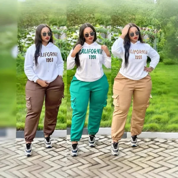 2 Piece Set Africa Clothes 2025 African Dashiki New Dashiki Fashion Suit Top And Trousers Super Elastic Party Big Size For Lady - Image 3