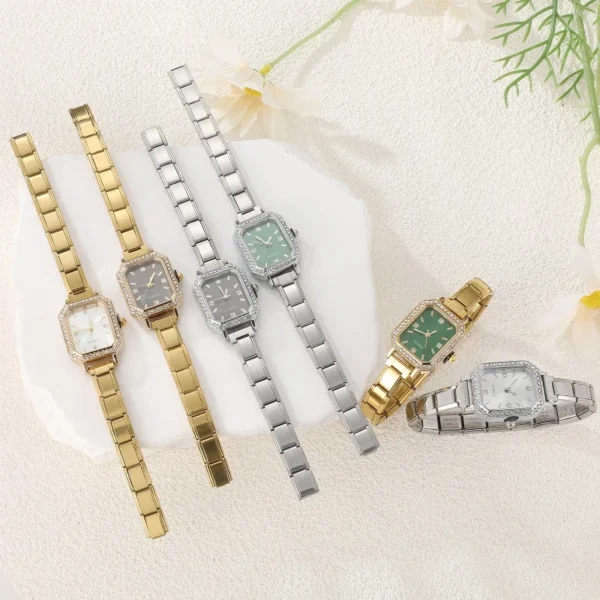 New Y2K Stainless Steel Square Shiny Watch Bracelet For Party Women Friend Wife Birthday DIY Jewelry Gifts Dropshipping - Image 3