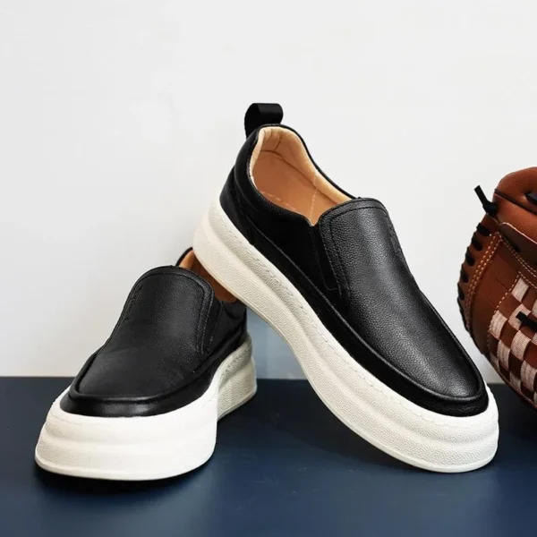 Mens Genuine Leather Shoes Luxury Business Casual Shoes Moccasins Slip on Loafers Comfort Driving Shoes for Men Sneakers Zapatos