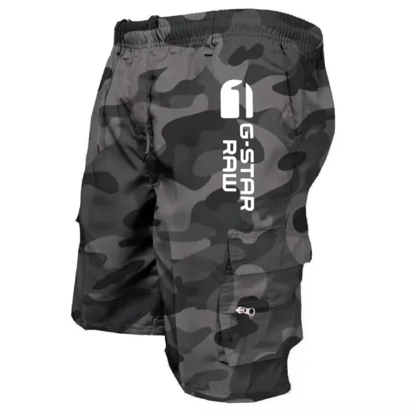 Cargo Shorts Male Pants Sport Printed Trousers