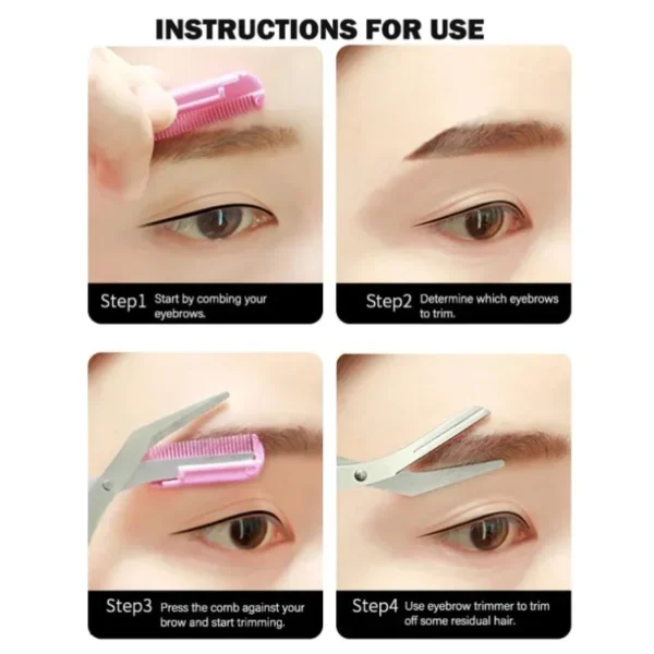 Travel Portable Eyebrow Trimmer Face Razor Face Hair Remover Tools Eyebrow Razor - Image 6