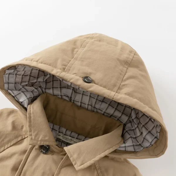 Dave Bella Winter Children Boys Down Jacket Thick Warm Khaki Boys Outwear Coat 2-11 Years Kids Clothing DB4242633 - Image 4