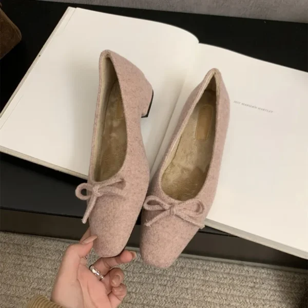 Women Flats Shoes Fashion Bow Tie Ballet Flat Loafers Shoes Women Round Toe Ballerina Shallow Sneakers Women Zapatos De Mujer - Image 6