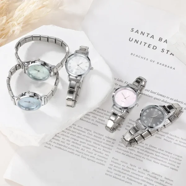 New Y2K Stainless Steel Square Shiny Watch Bracelet For Party Women Friend Wife Birthday DIY Jewelry Gifts Dropshipping - Image 2