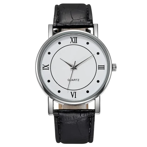 Classic Simple Men Business Quartz Leather watch - Image 2