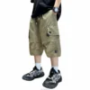 New Fancy Kids Summer Capris Shorts For Boys Slim Fit Cargo Shorts Teens Child Casual Khaki Color Mid-Calf Pants Elegant Bottoms