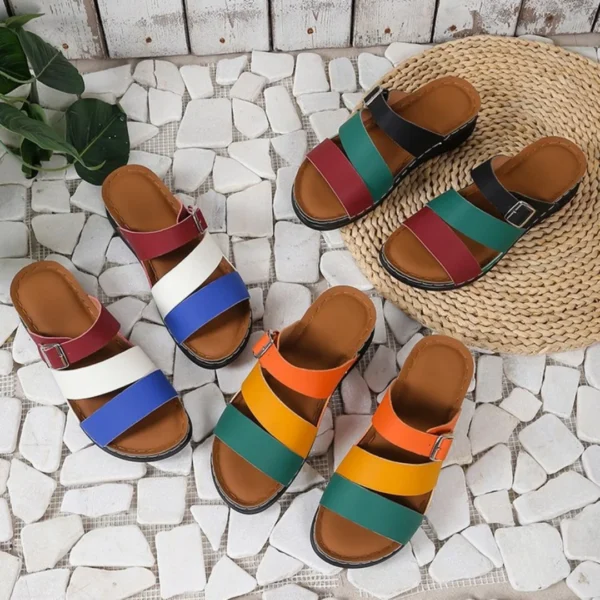 Women's Slippers 2025 Trend Platform Shoes Home Wedge Casual New in Comfortable sandals - Image 5