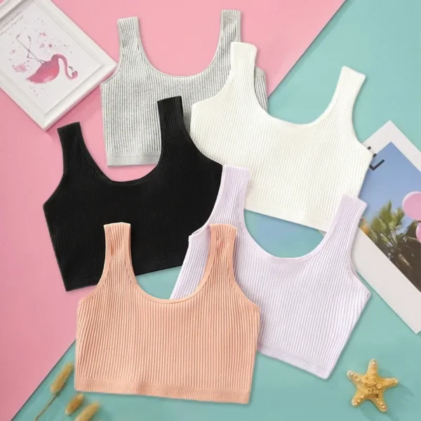 Girls Bra Crop Tops for Teens Underwear Breathable Kids Sports Training Bras Children Soft Cotton Teenager Clothing Girls - Image 2