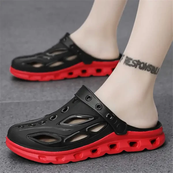 Dark Soft Sole Bling Sandals Slippers 46 Size Men's Shoes Leopard Flip Flops Sneakers Sports Brands High Fashion Womenshoes - Image 5