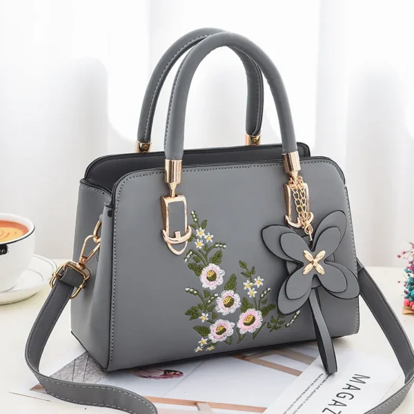2024 New Fashion Women Shoulder Bag Soft Leatherlarge Capacity Ladies Handbag embroidered Commuter Crossbody Bag For Shopping - Image 3