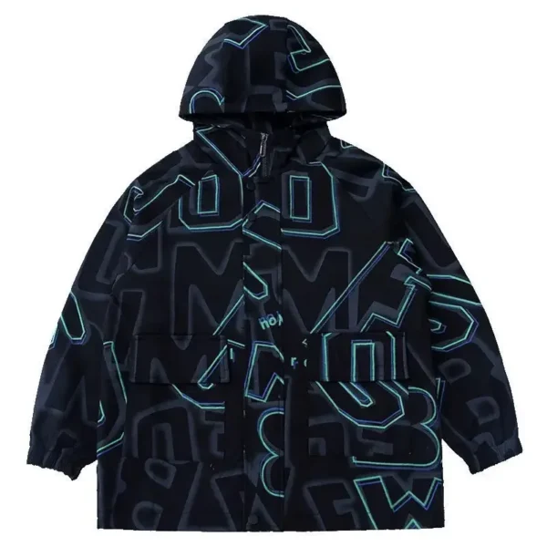 5-14 Years Fashion Windbreaker Jackets Spring Autumn Coats Teens Big Boys Clothes Hooded Jacket Solid Print Children Outwear - Image 5
