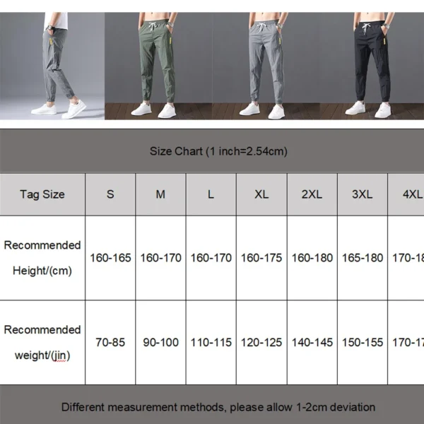 Trousers Men Pants Lace-up Loose M-4XL Solid Color Spring Straight Sweat Thin Suits Elastic Going Out Shopping - Image 2
