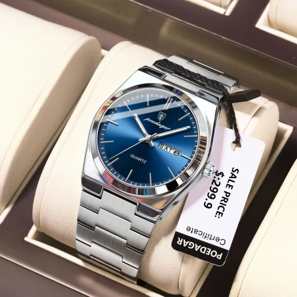 Luxury Watch For Man Waterproof Luminous Stainless Steel Men Watch - Image 2