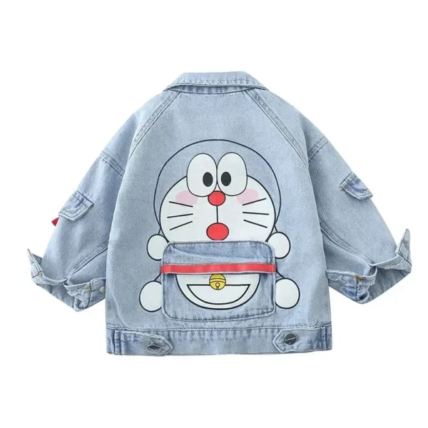 Doraemon Boy Denim Jacket Spring Autumn New 3 to 7 Years Old Baby Spring Clothes cartoon Fashion Children Foreign Jacket - Image 6