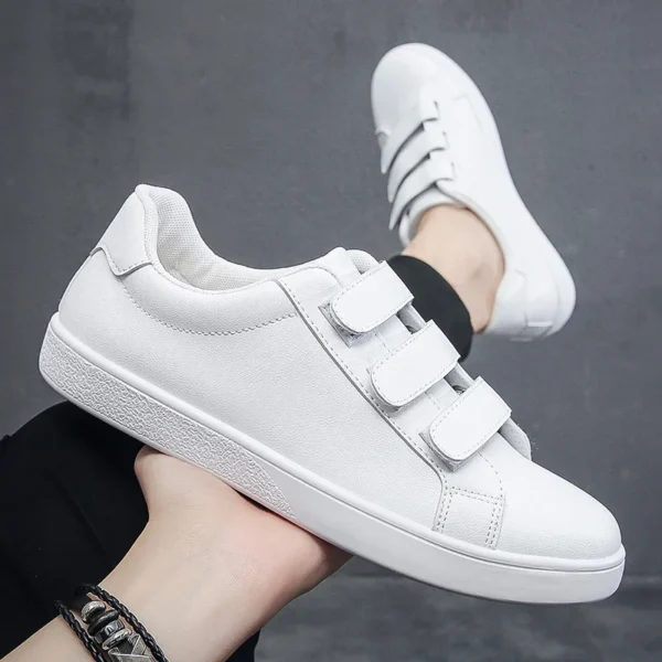 New autumn white shoes Fashion non slip board shoes Outdoor skateboarding loafers comfortable Shoe Flat Male Sneakers