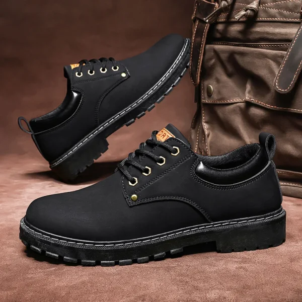 Autumn Men's Casual Shoes Leather Men Business Men Oxford Shoes Platform Waterproof Male Dress Shoes Moccasins Loafers - Image 5