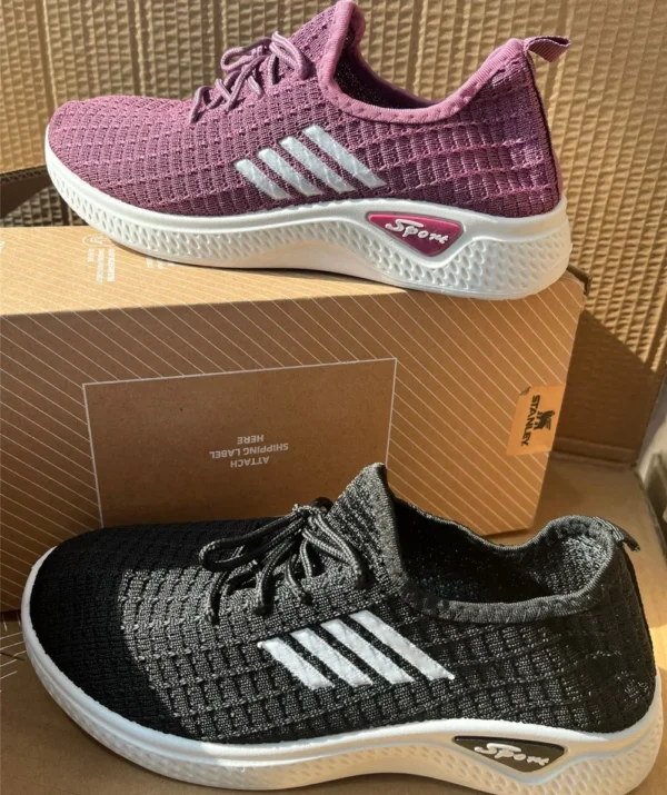 NEW Trendy Coconut Shoes Fashionable Women's Sports Shoes with Breathable Soft Soled Mesh, Lightweight Casual Flats - Image 3