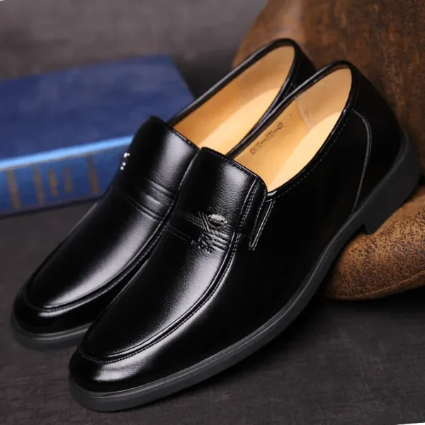Luxury Leather Shoes for Men Brand Dress Shoes Men Driving Moccasins Loafers Quality Men's Formal Shoes Business Oxford Dad Shoe - Image 4