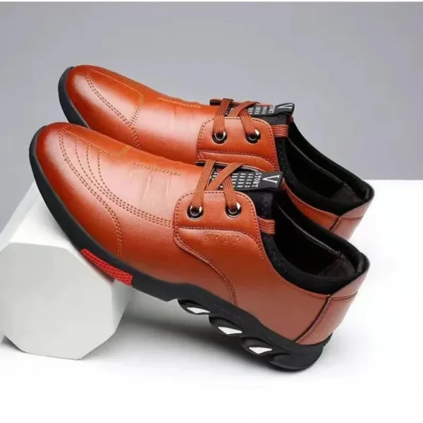 PU Leather Mens Casual Shoes Male Loafers 2025 Non-slip Flats for Kitchen Comfortable Soft Breathable Men Shoes Chaussure Hommes - Image 2