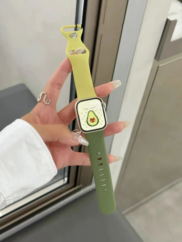 Excellent Silicone Strap For Apple Watch band women Series Ultra 10/9/8 38mm 40mm 41mm 42mm 44mm 45mm 46mm 49mm