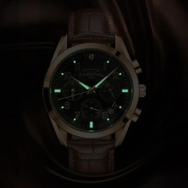Carnival Brand Fashion Chronograph Quartz Watch Luxury Sports Military Wristwatch - Image 5