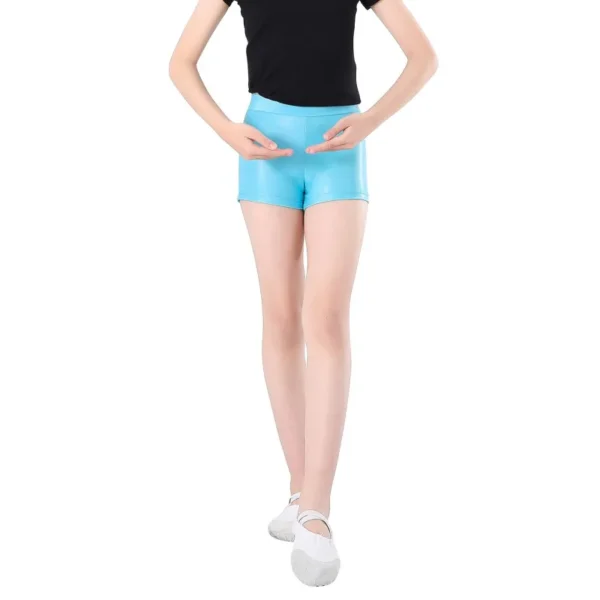 Girls Dance Shorts Pants Stamped High Stretch Dancing Shorts Solid Training Shorts Fitness Casual Trousers Kids Clothes 3-13Y - Image 2
