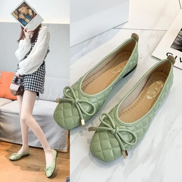Casual Flats Shoes Women Fashion Pointed Toe Female Spring Autumn Single Shallow Mouth Loafers Shoes Mocasines De Mujer Zapatos - Image 2