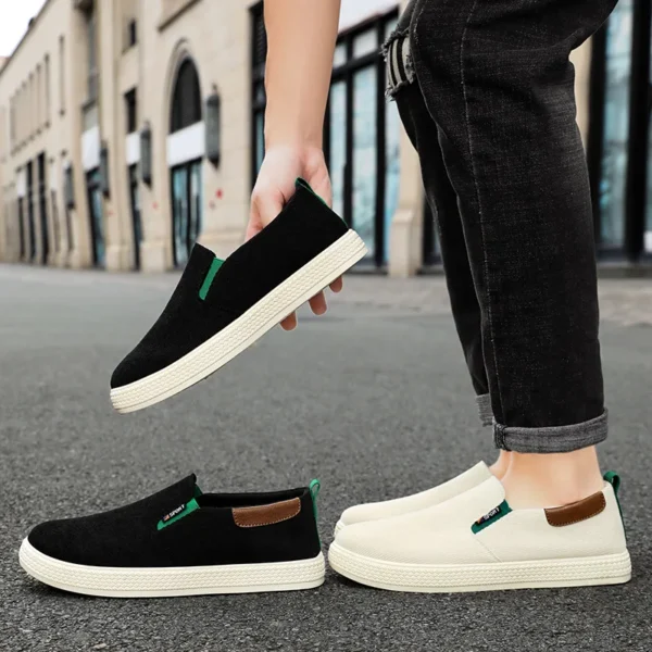 Summer new men's casual shoes, soft-soled, comfortable and breathable men's shoes, one-foot workwear shoes - Image 3