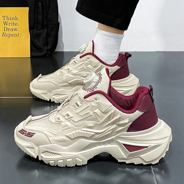 Men's Sneakers with Rotating Buckle Runner Trainers Sports Running Shoes Comfortable Athletic Shoes Mens Outdoor Activities Shoe - Image 6