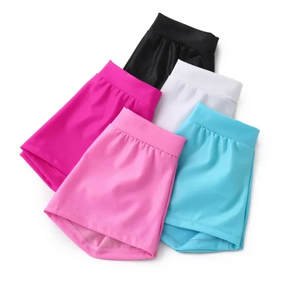 Girls Dance Shorts Pants Stamped High Stretch Dancing Shorts Solid Training Shorts Fitness Casual Trousers Kids Clothes 3-13Y - Image 6