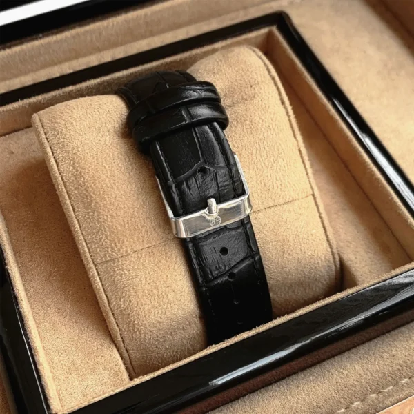 Men Watch Business Square Classical Calendar Waterproof Belt Quartz Clock Watch - Image 3