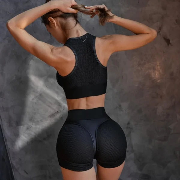 New Mesh Gym Sets Women Outfits - Image 4