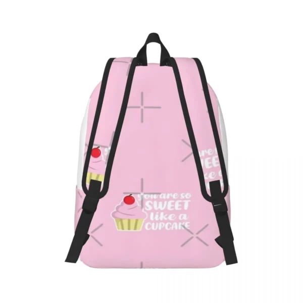 You Re So Sweet Like A Cupcake (Light Pink BG) Simple and stylish backpack Canvas backpack Backpack women - Image 3