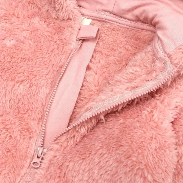 Newborn Baby Boys Girls Hooded Jumpsuits Fall Winter Casual Long Sleeve Zip Up Hoodies Rompers Toddlers Infants Pajamas - Image 6