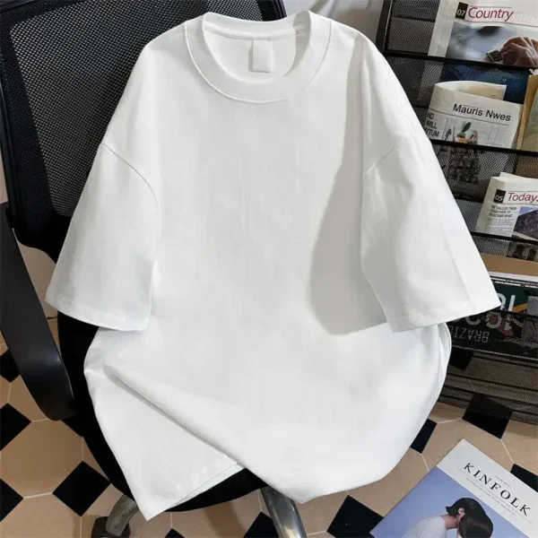 280G Women's T-shirt Spring Summer Short Sleeve O-neck Tops Soft Loose Tshirt Men Harajuku Streetwear Casual Tees Pro Choice